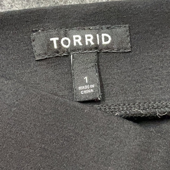 Torrid Black Classic Midi Studio Luxe Ponte Pencil Skirt Pull On Plus Size 1X - Picture 6 of 8